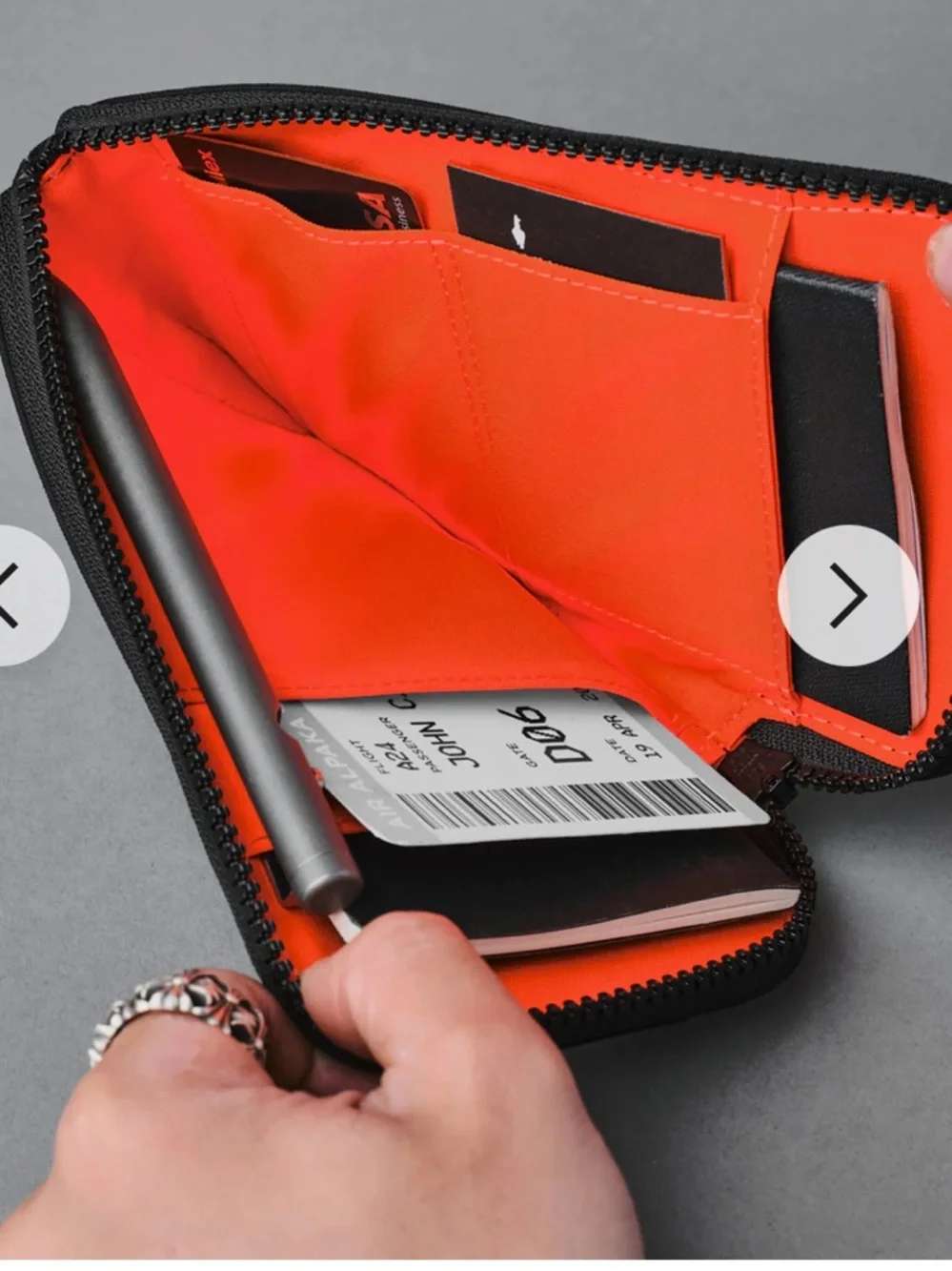 NWT ALPAKA TRAVEL ZIP WALLET - A4